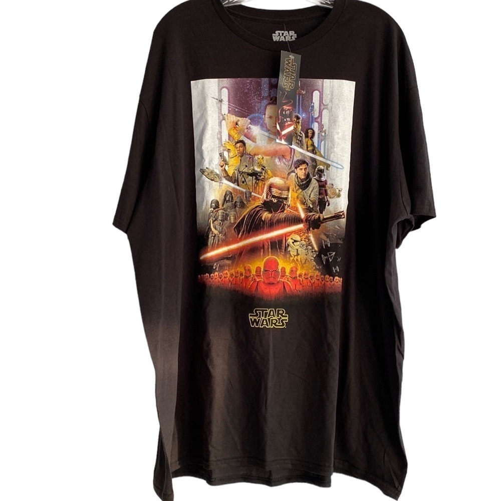 Mens tee shirt Star Wars black short sleeve t-shirt New 2XL